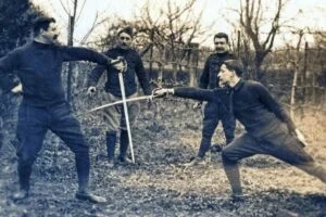 Saber duel 19th century