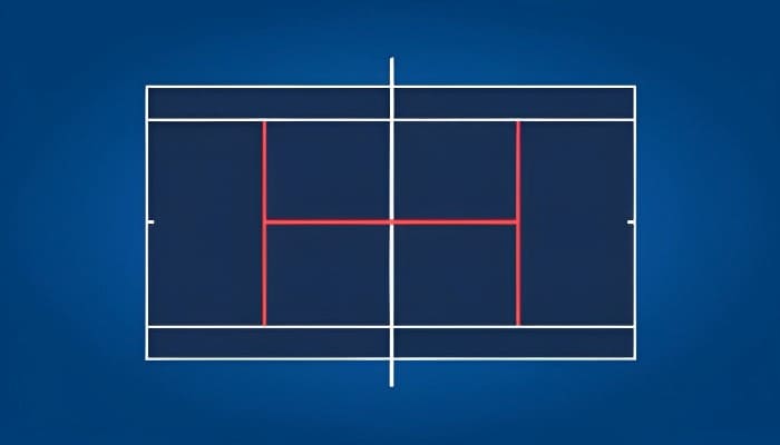Tennis serve lines